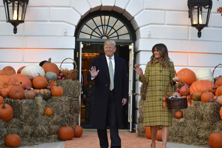 Donald Trump and Melania Trump on Halloween